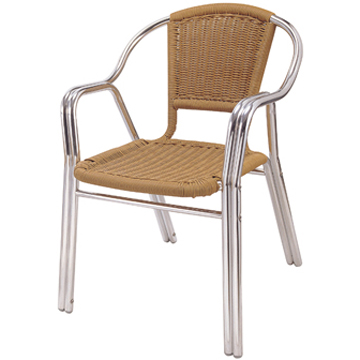 Aluminum wicker chair