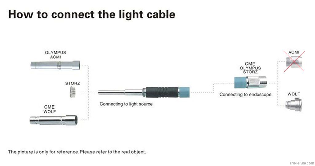 Cold light source cable, fiber optical