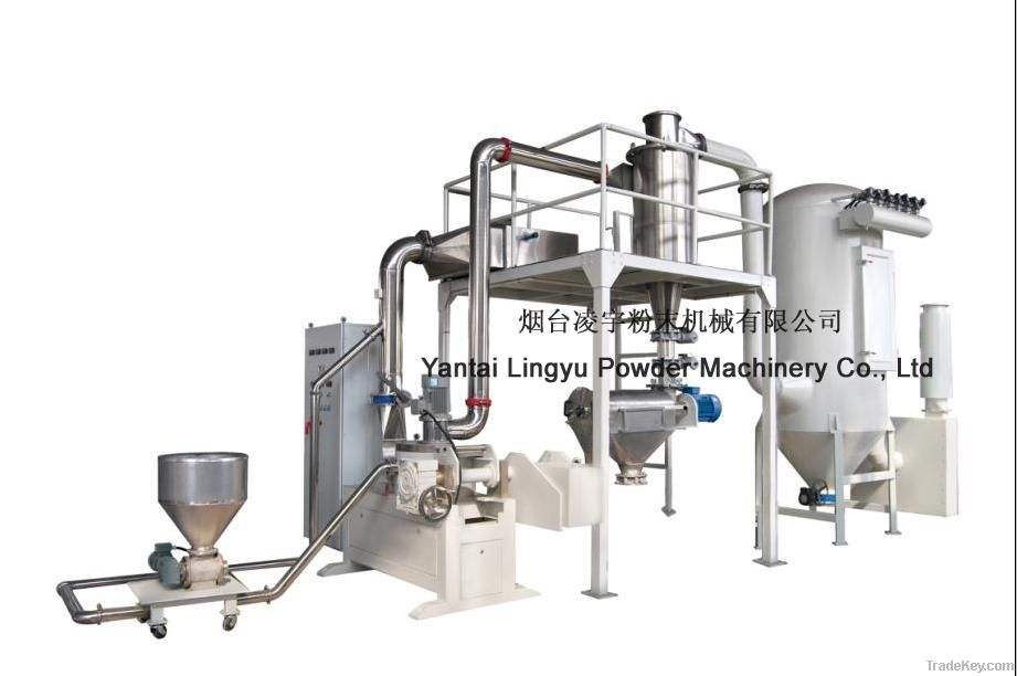 Powder coating grinding system