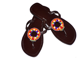 Beaded sandals