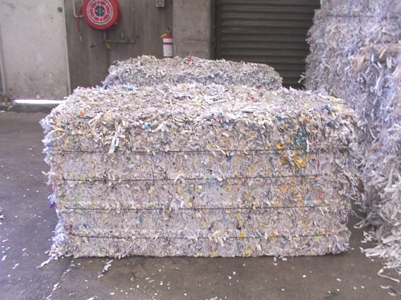 SOP (sorted office paper) shredded