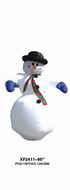 Inflatable snowman