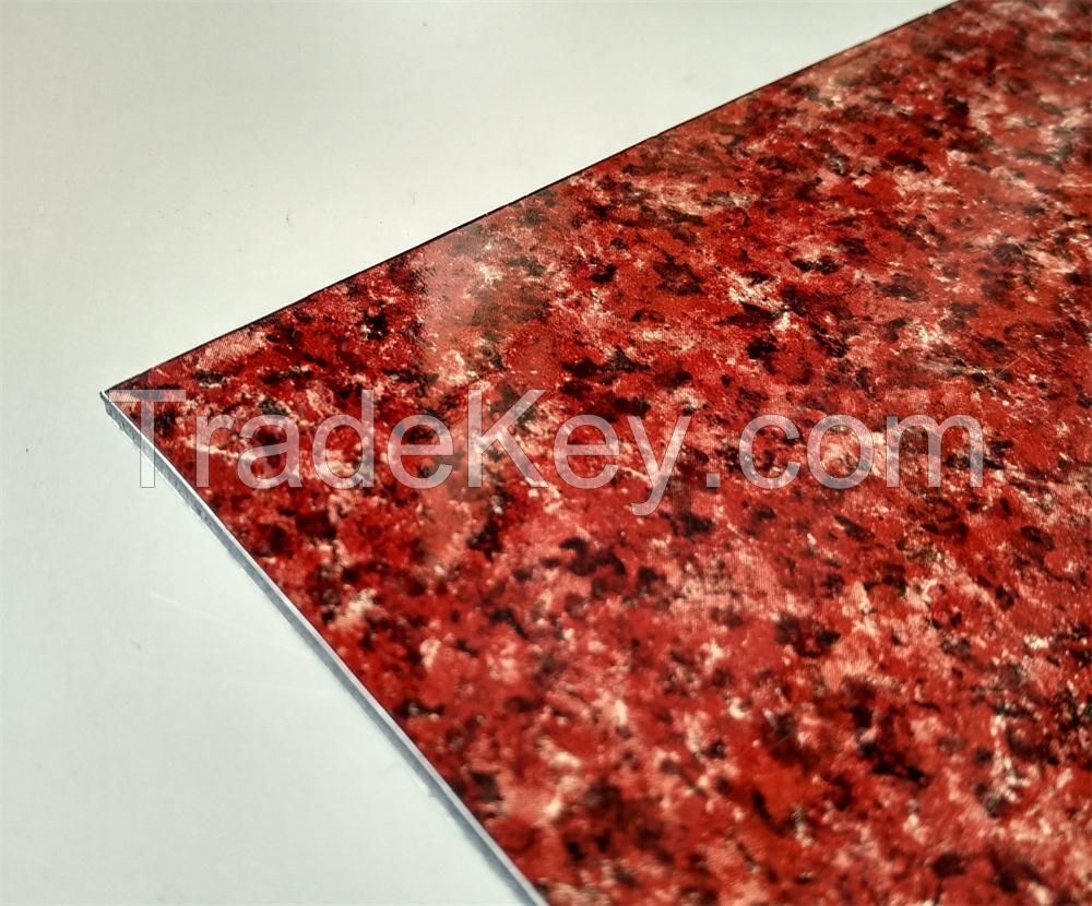 Marble stone surface aluminum composite panel ACP ACM building facade materials