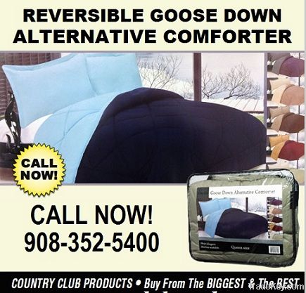 REVERSIBLE GOOSE DOWN ALTERNATIVE COMFORTER