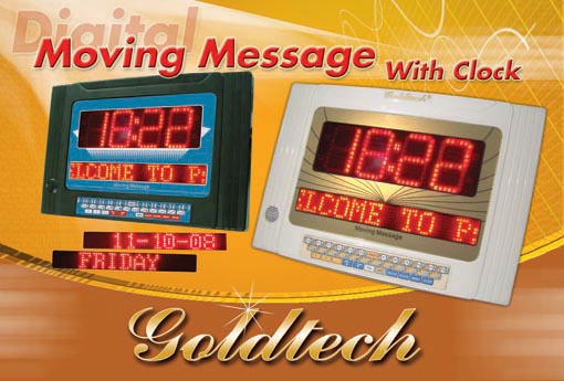 Moving Message With Clock