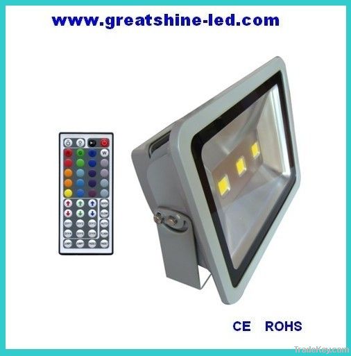 Ir remote rgb 150W led flood light AC85V/265v