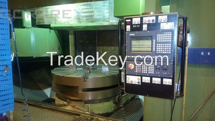 CNC VERTICAL LATHE DÃ�RRIES Model: VCE 180 with C axis and live tool, pallet changer (3 pallets - tables)