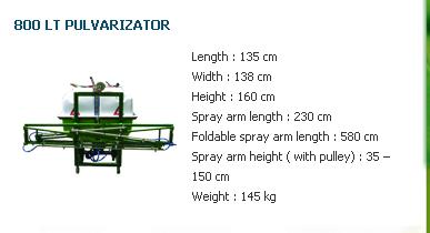 800 LT PULVARIZATOR