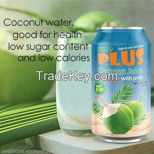 Canned Coconut Water with Pulp 310 ml.