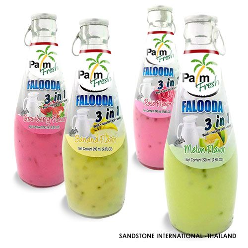 Falooda Drinks (3 in 1) with Flavors 290 ml. Glass Bottle