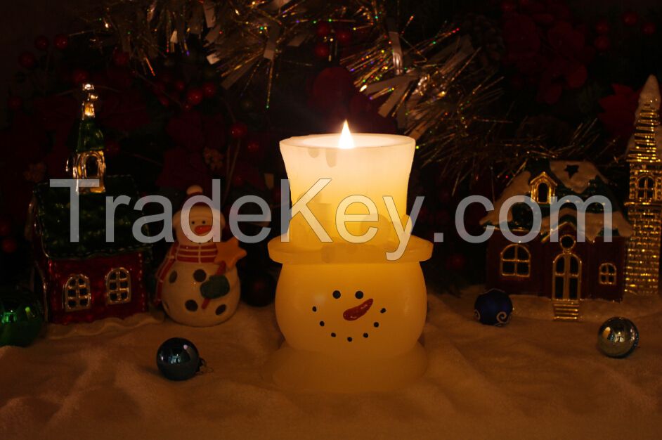 Christmas Wax flameless candle