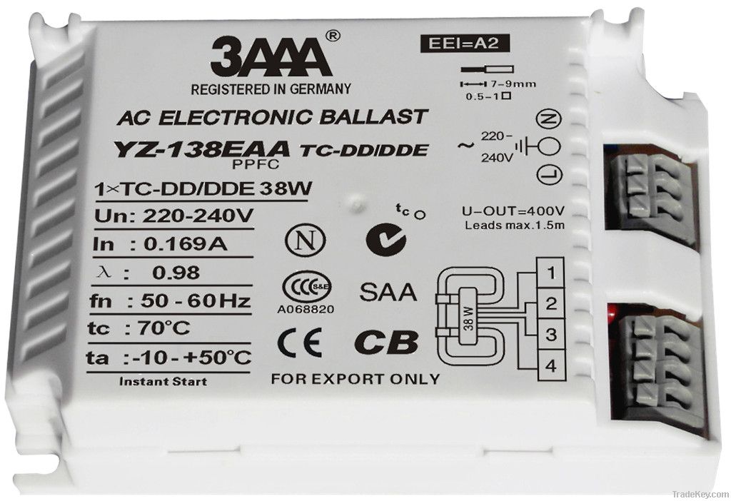 2D Electronic ballast 16w/21w/28w/38w