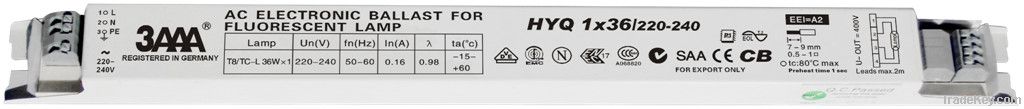 Preheat start Electronic ballast