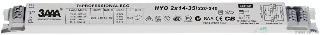 Preheat start Electronic ballast