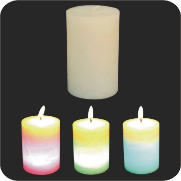 LED color changing candle