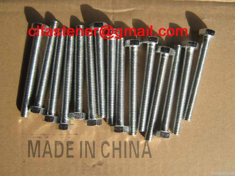 DIN933 GR4.8 G.I HEX BOLT