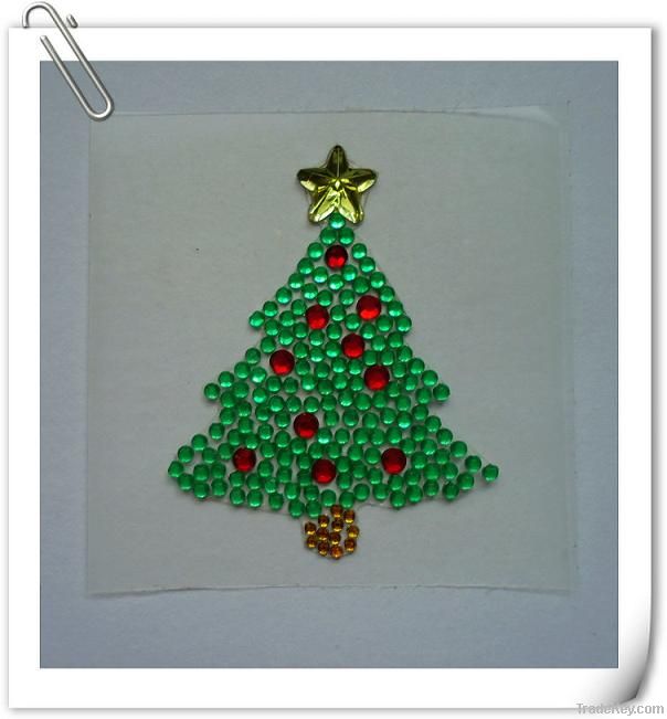 acrylic rhinestone sticker for Christmas decoration