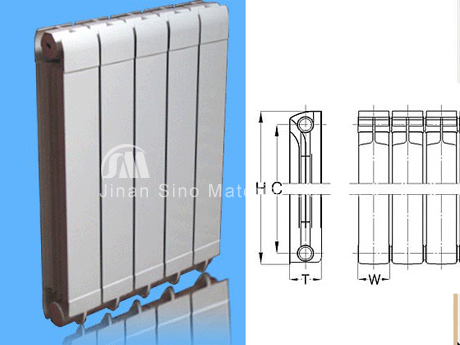 Steel Aluminum Compound Casting Radiator