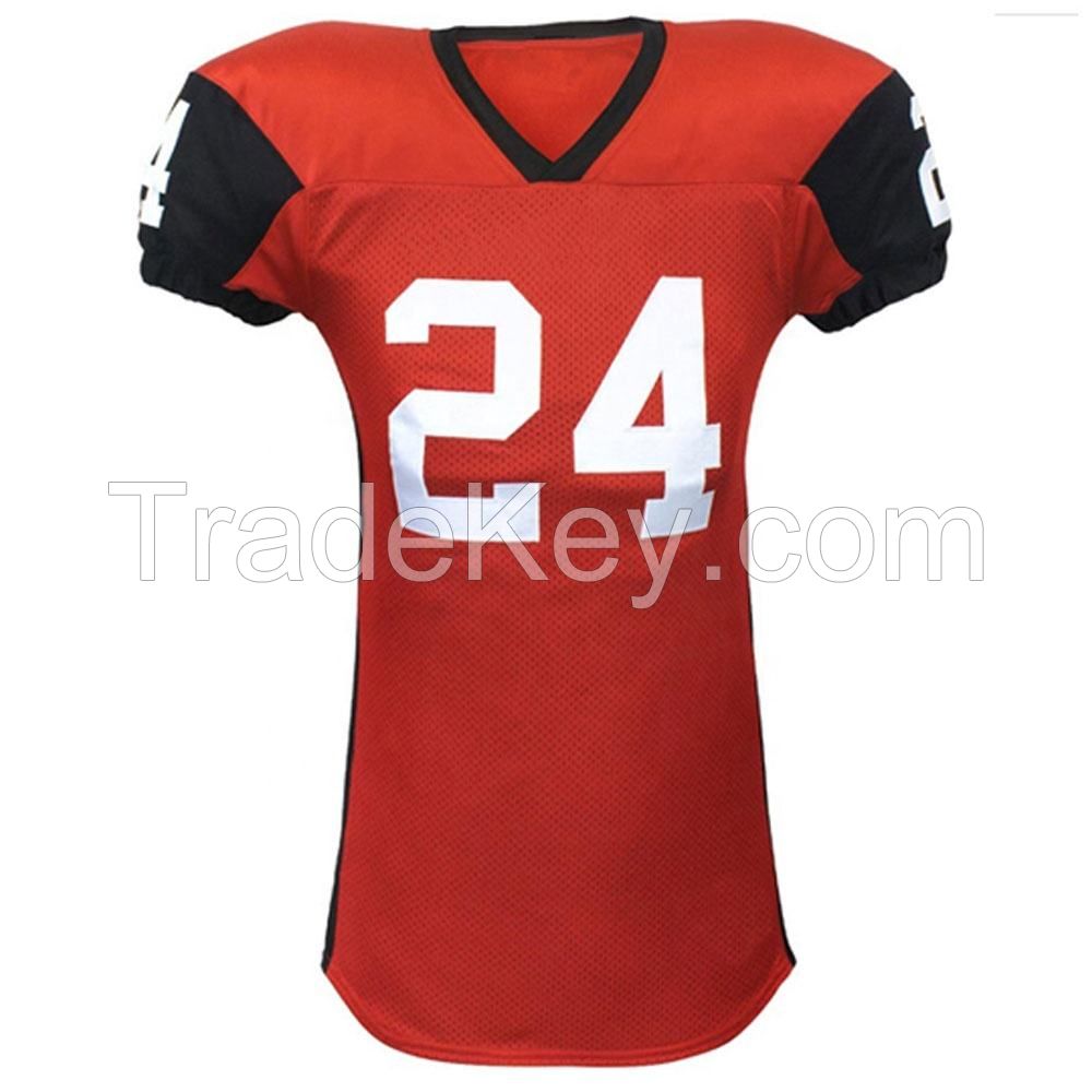 High Quality Youth American Football Uniform Rugby Jerseys Custom Sublimation Printing Tops Flag Sports Shirts