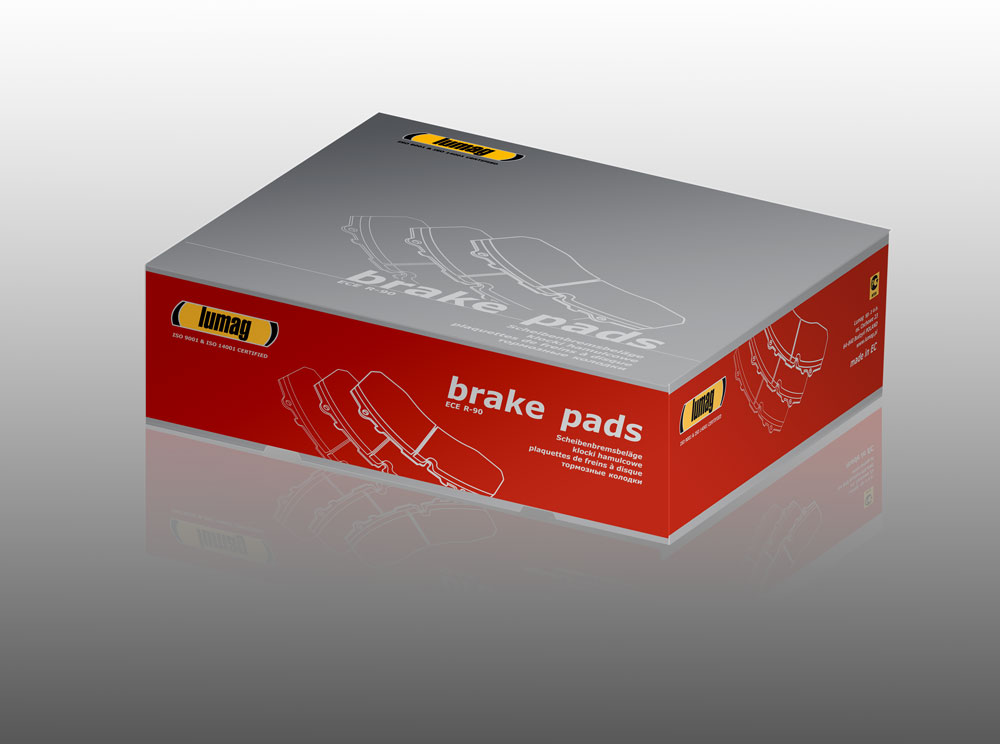 Lumag brake pads and brake linings for CV