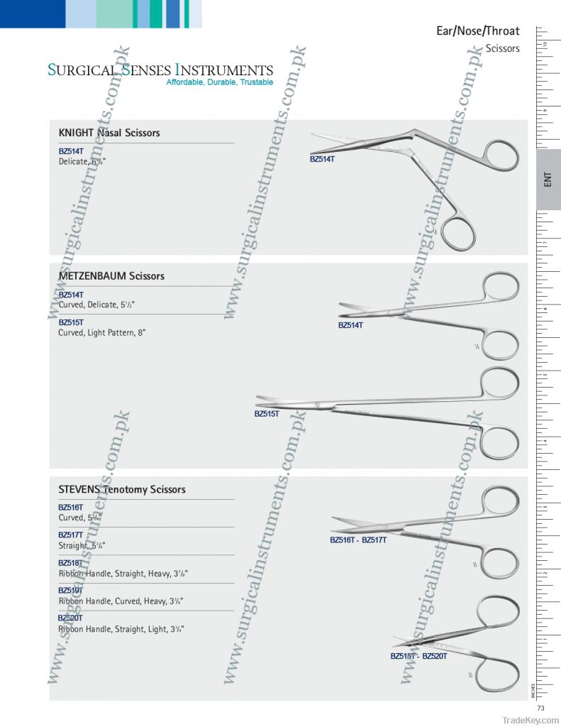 Surgical Scissors | Nasal | Tenotomy | Metzembaum Scissors