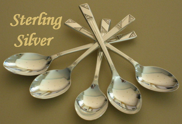 Vintage Sterling Silver Tea Spoons