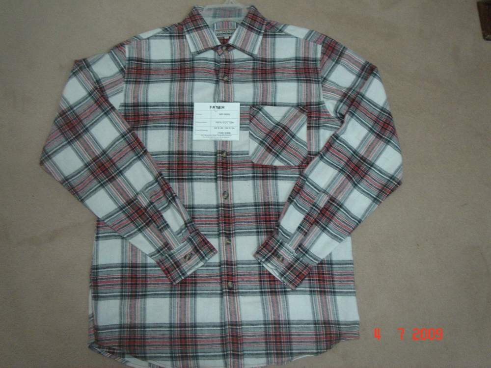 mens yarn dyed flannel shirt