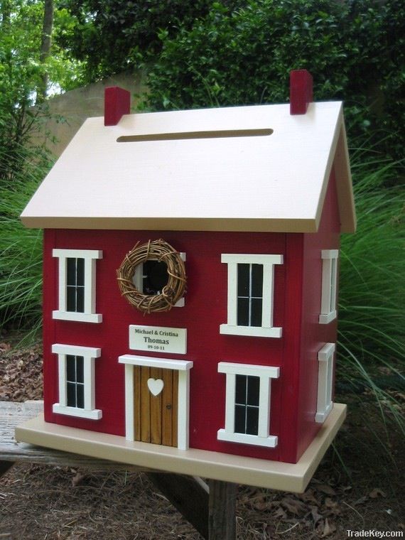 wooden bird house