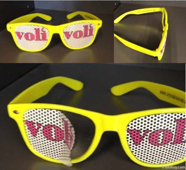 Sticker Pinhole Sunglasses With Custom Logo