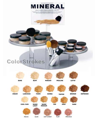 Mineral Makeup Tester Unit