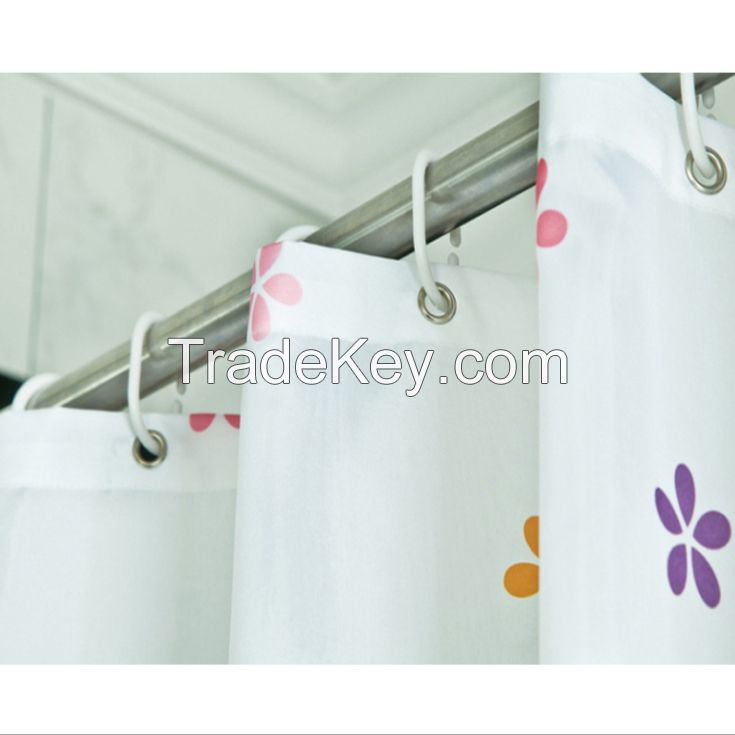 High-Quality Mildew and Waterproof Polyester Shower Curtain, Jacquard Shower Curtain