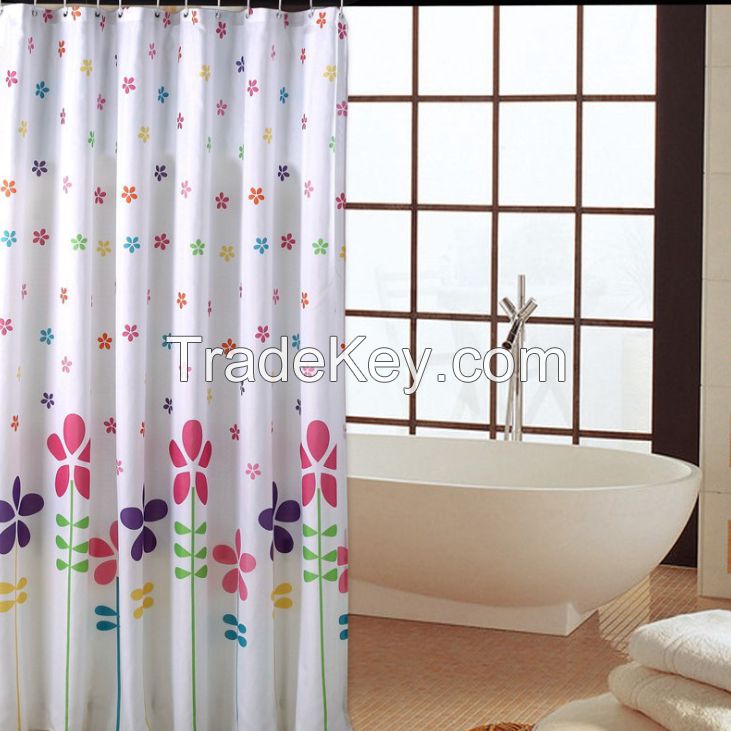 High-Quality Mildew and Waterproof Polyester Shower Curtain, Jacquard Shower Curtain