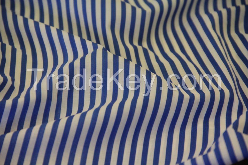 Cotton Twill Fabric and Poplin Sateen with solid, check and stripe prints