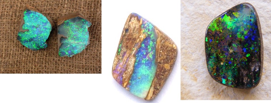 opal, boulder and pipe