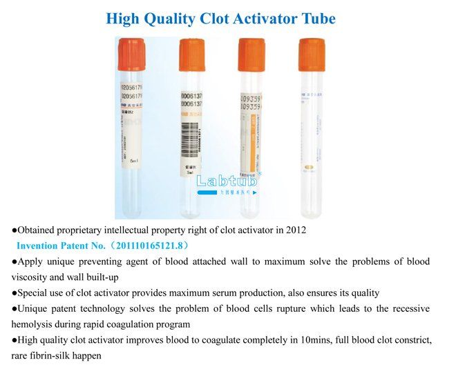 Clot Activator Tube