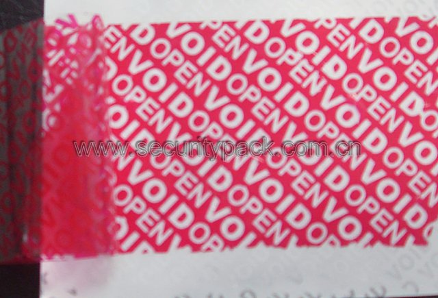 full residue tamper evident void security label printing material.