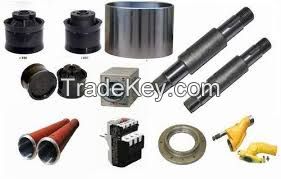 Spare parts for concrete pumps and transit mixers