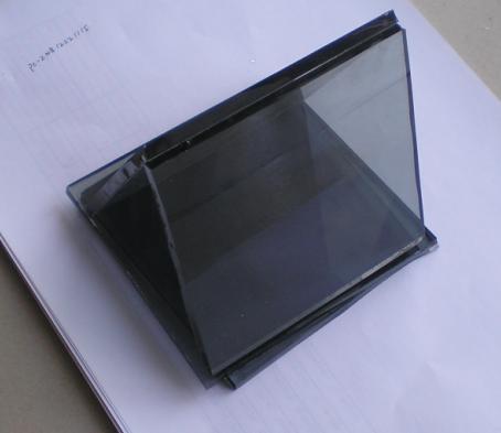 tinted dark grey sheet glass