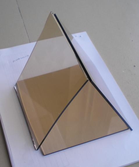 tinted bronze sheet glass