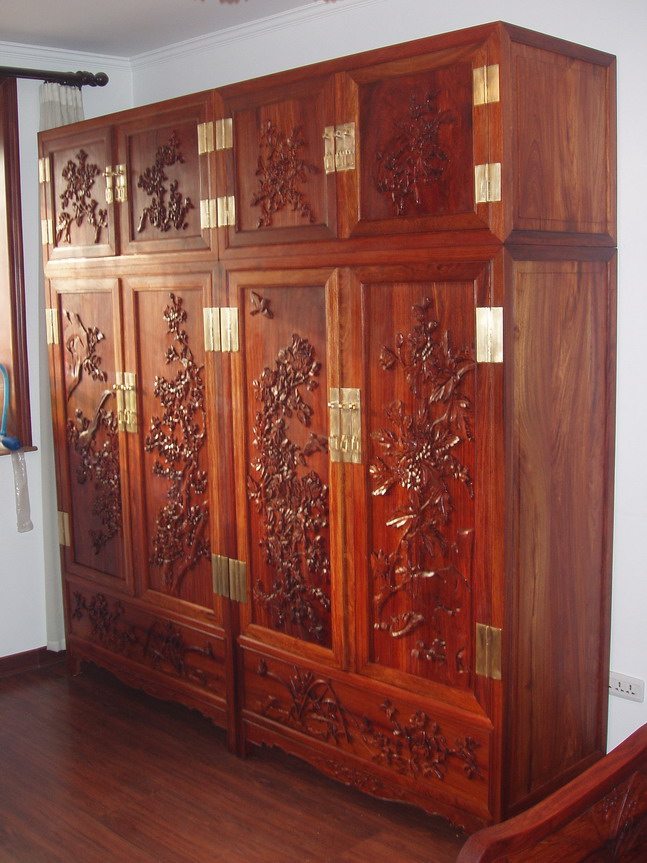 furniture with wooden carving