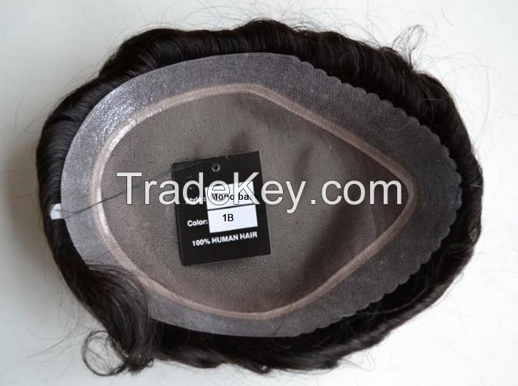 Human Hair Men&#039;s Mono Toupee