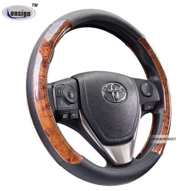 leather steering wheel cover