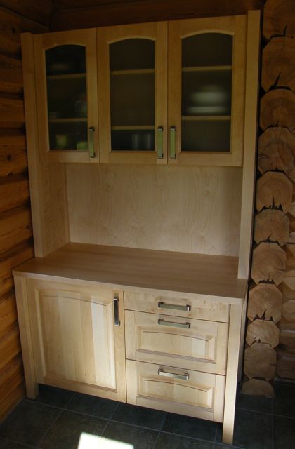 Birch wood buffet