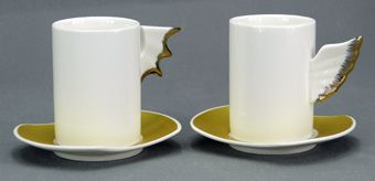 espresso cup and saucer, coffee cup and saucer