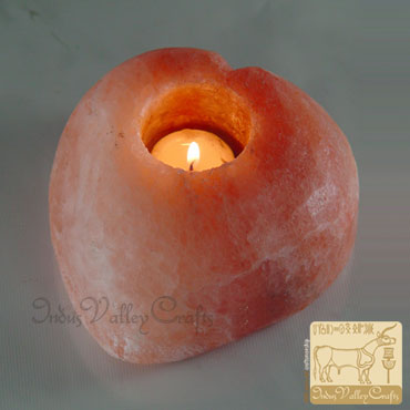 Crystal Candle Holder, Himalayan Salt, Rock Tealight Holder