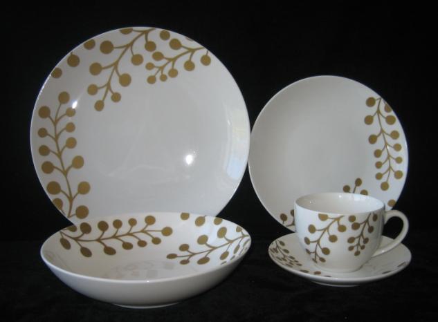 20pcs couple shape new bone china dinner set