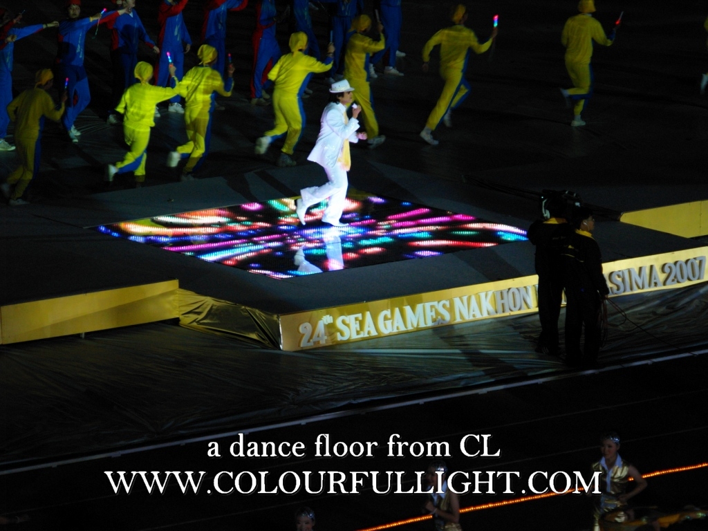 led video dance floor