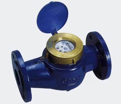 Liquid sealed vane wheel water meter