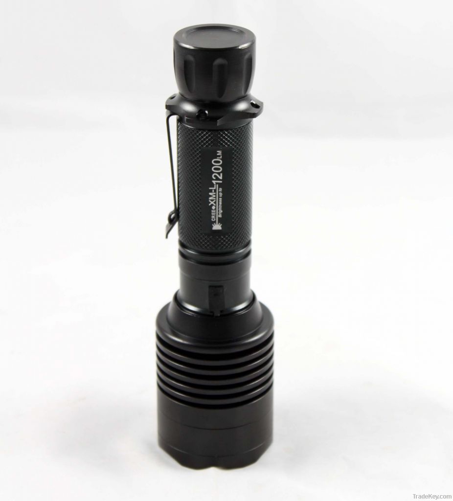 high power flashlight with clip