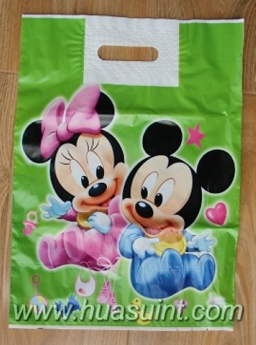 LDPE Die Cut Patch Handle Bag/Carrier Bag